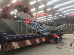 辽宁1275螺旋洗砂机、3000轮斗洗砂机昨日发货
